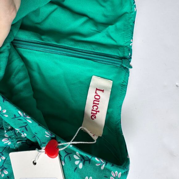 Louche Myfawny Green Ditsy Print Mini Dress - UK 16 - Picture 3 of 10